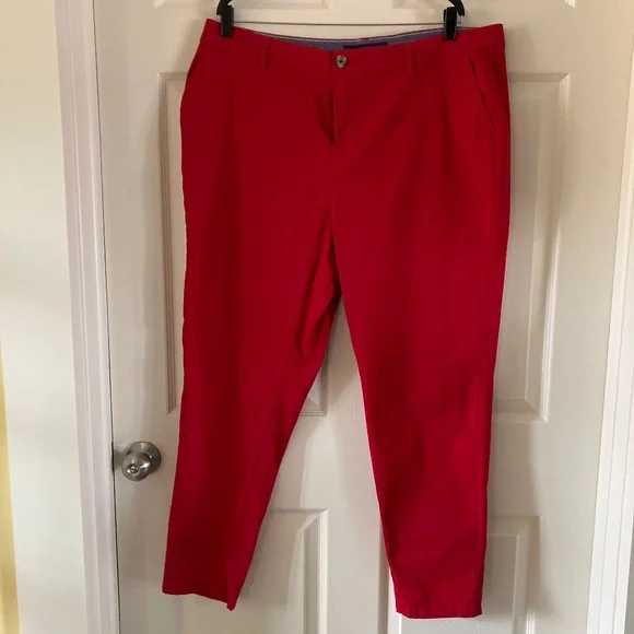 Tommy Hilfiger Red Chino Pants Holiday - Picture 1 of 3